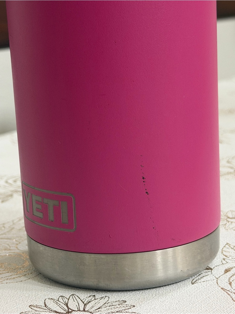 YETI Rambler Stainless Steel Bottle in Pink 26oz - Picture 3 of 7